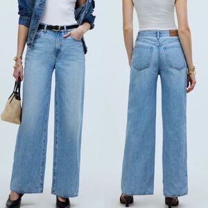 Madewell Light Blue Flare & Wide Leg Jeans